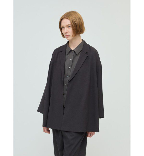 mizuiro ind「mizuiro ind テーラードシャツジャケット」|テーラードジャケット|