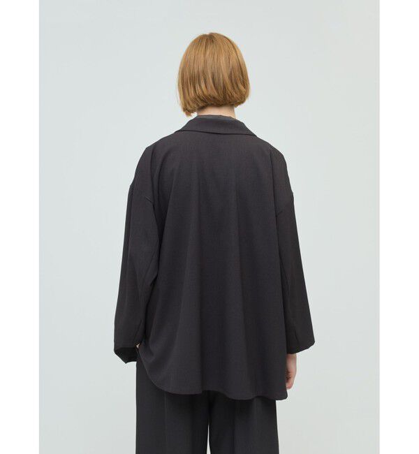 mizuiro ind「mizuiro ind テーラードシャツジャケット」|テーラードジャケット|