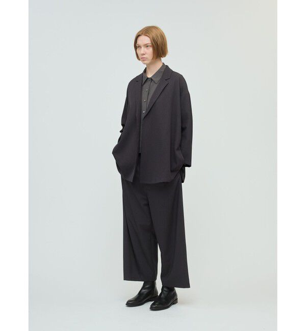 mizuiro ind「mizuiro ind テーラードシャツジャケット」|テーラードジャケット|