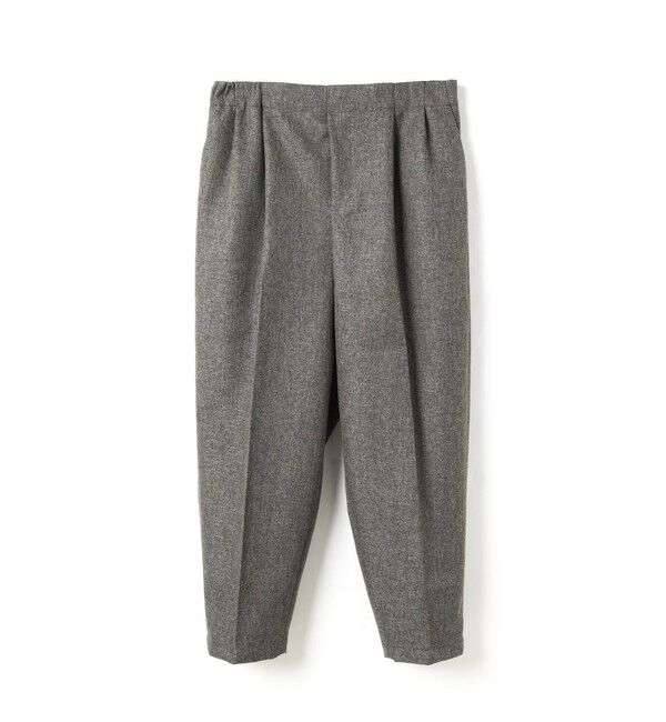mizuiro ind「mizuiro ind センタープレスワイドパンツ」|その他|グレー