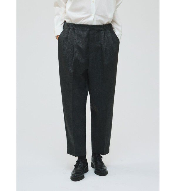 mizuiro ind「mizuiro ind センタープレスワイドパンツ」|その他|