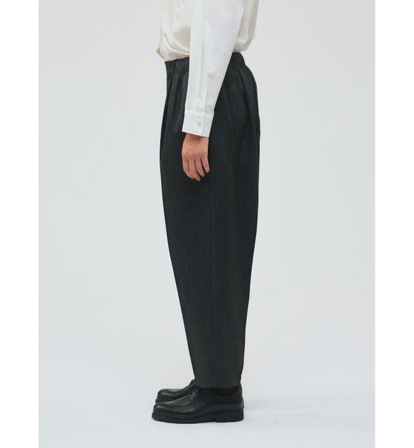 mizuiro ind「mizuiro ind センタープレスワイドパンツ」|その他|