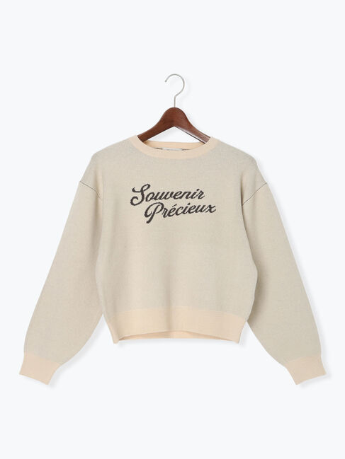 Te chichi TERRASSE「筆記体ロゴニット」|ニット・セーター|