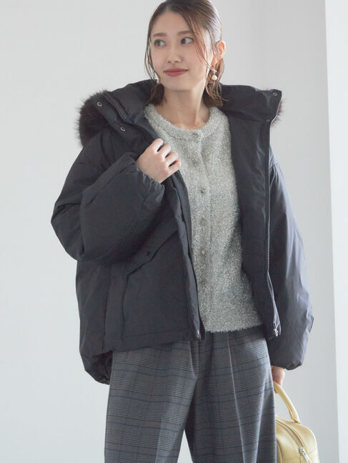 Te chichi「【宮本茉由着用】フードショートダウンジャケット」|その他|