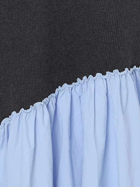 Te chichi「【宮本茉由着用】リブニットドッキングアシメワンピース」|ワンピース|