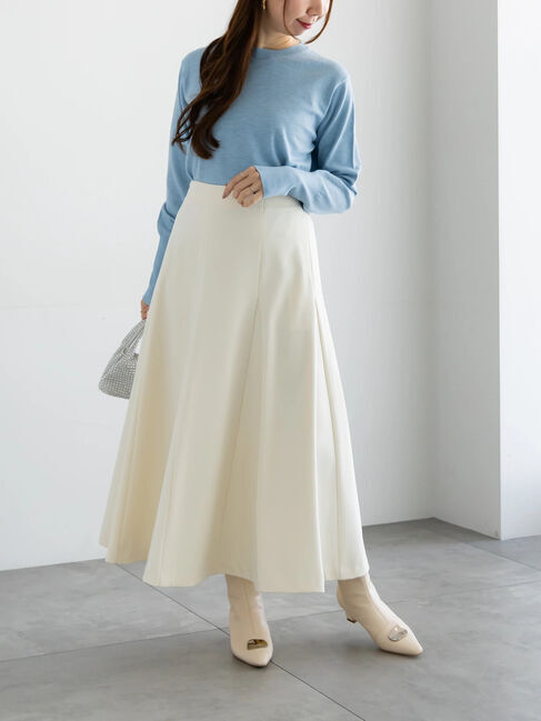 Te chichi「【宮本茉由着用】ボンディングフレアスカート」|スカート|