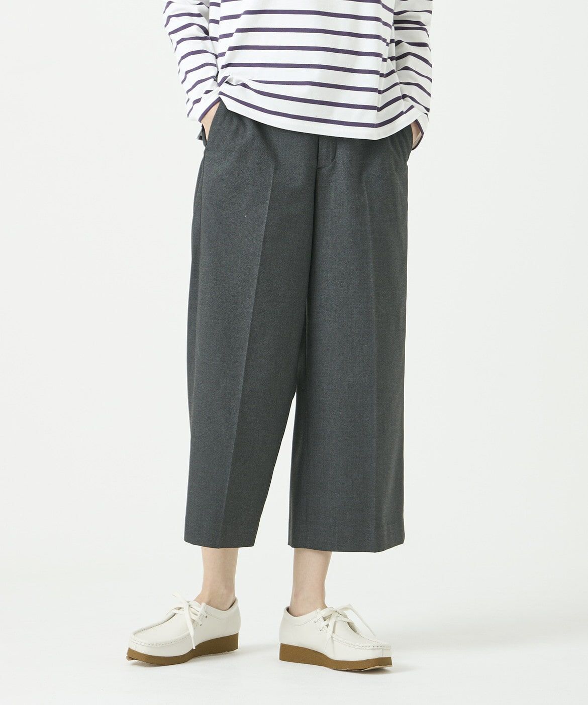 DAY by DAY it&rsquo;s international「ベーシックワイドクロップドパンツ」|その他|チャコールグ 3