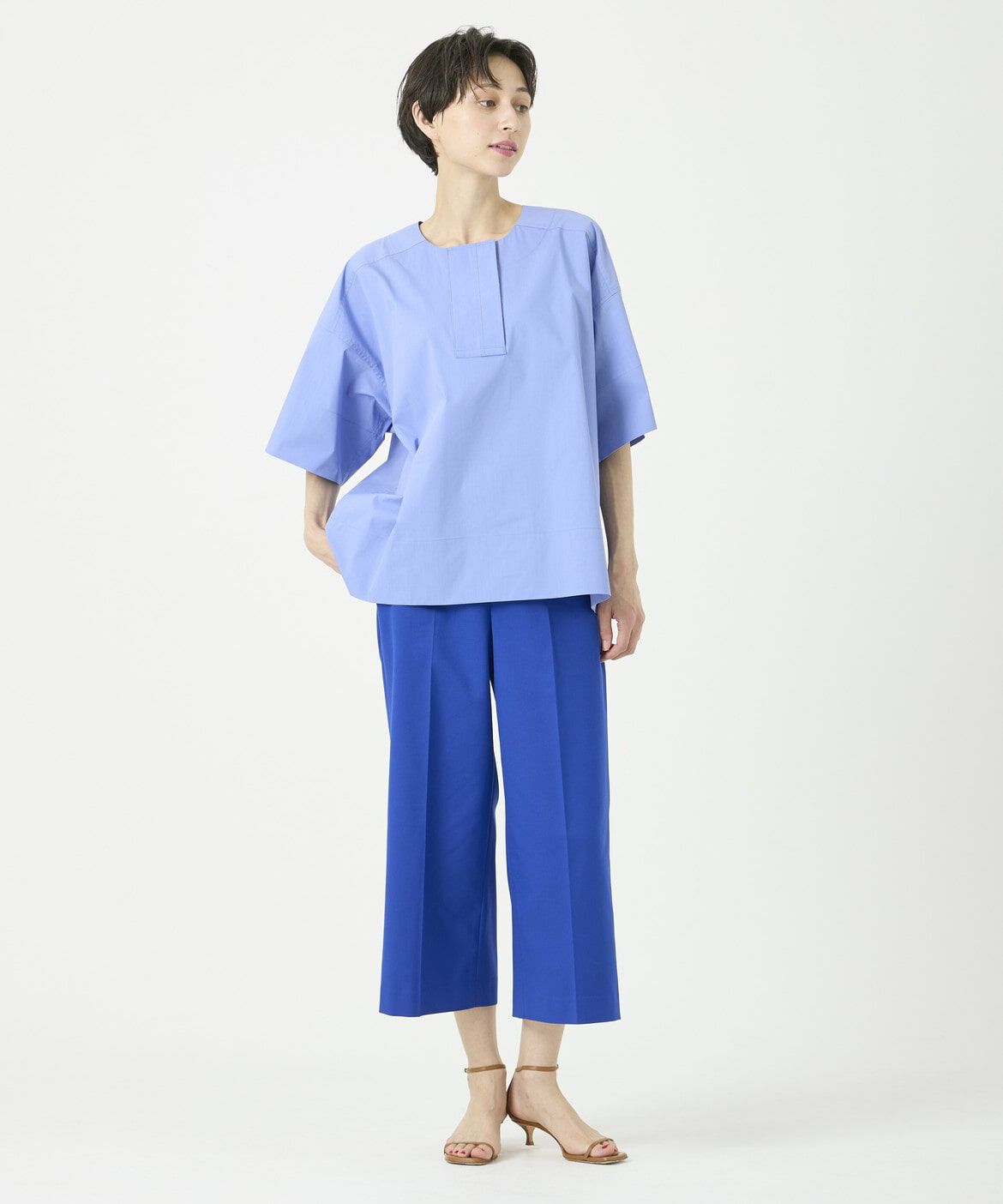 DAY by DAY it&rsquo;s international「ベーシックワイドクロップドパンツ」|その他|ブルー1