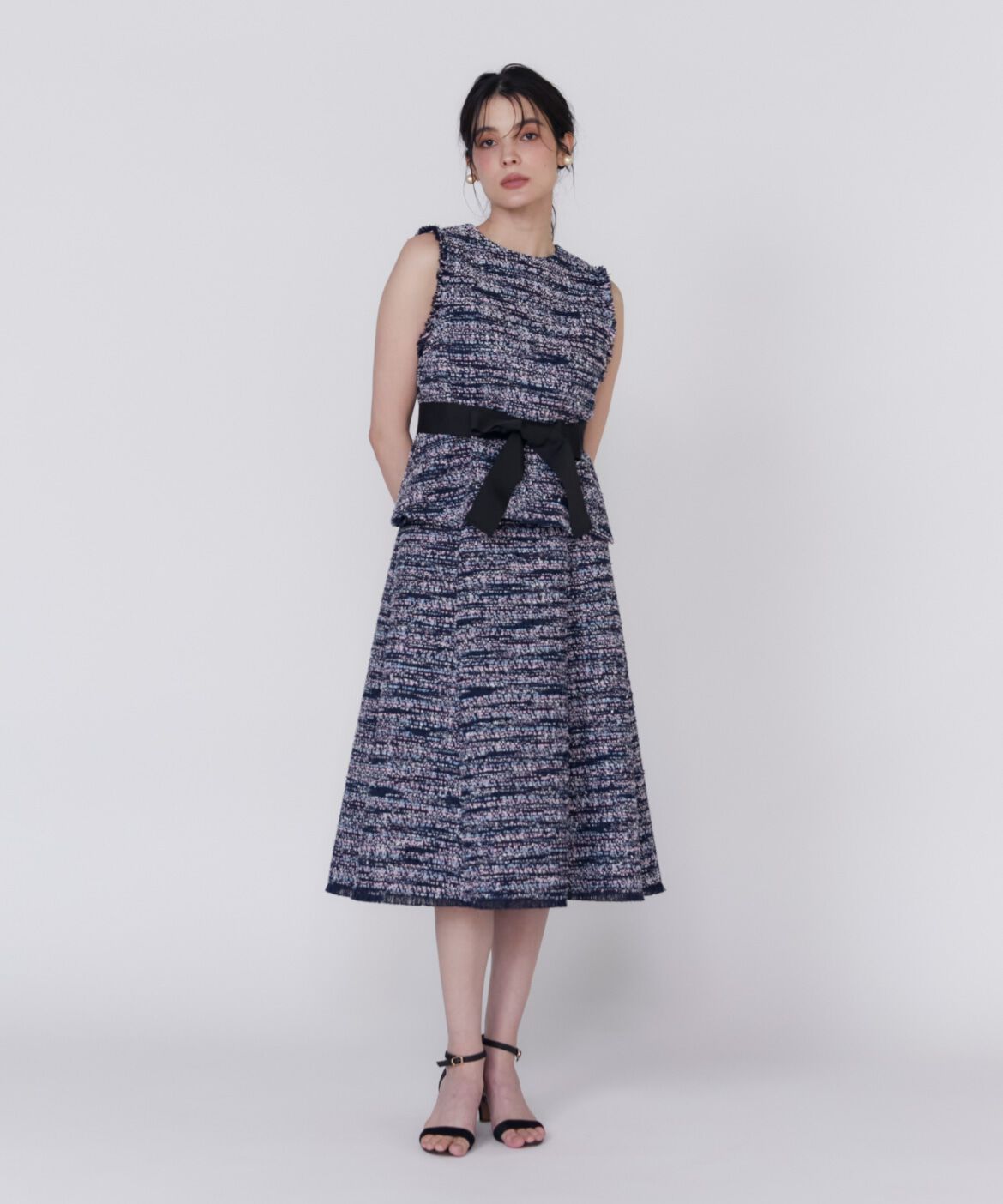 Maglie le cassetto「《大きいｻｲｽﾞ》ﾌｧﾝｼｰﾂｲｰﾄﾞﾍﾟﾌﾟﾗﾑﾌﾞﾗｳｽ《M Magli」|シャツ・ブラウス|