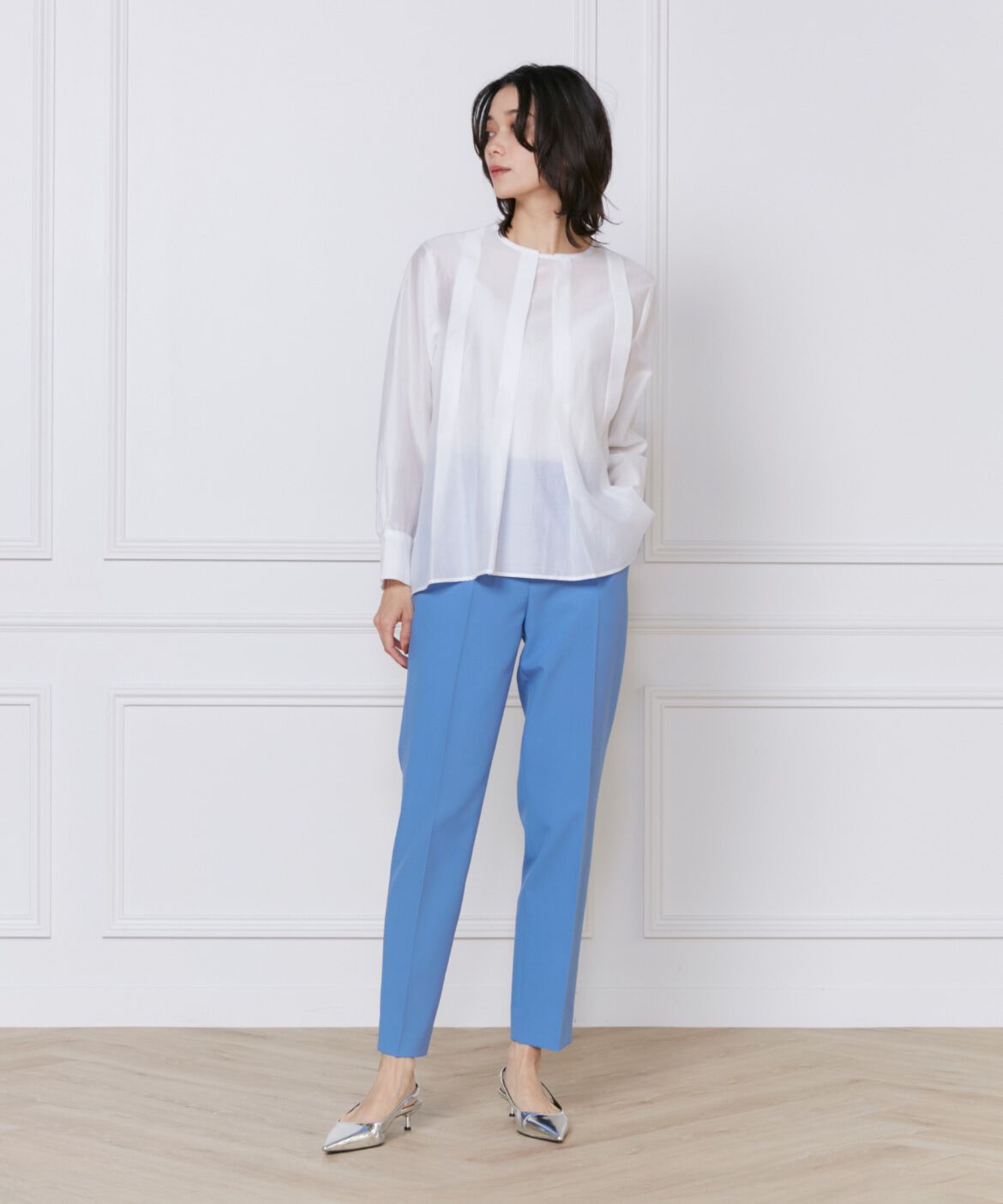 INED「《大きいサイズ》美脚テーパードパンツ」|その他|