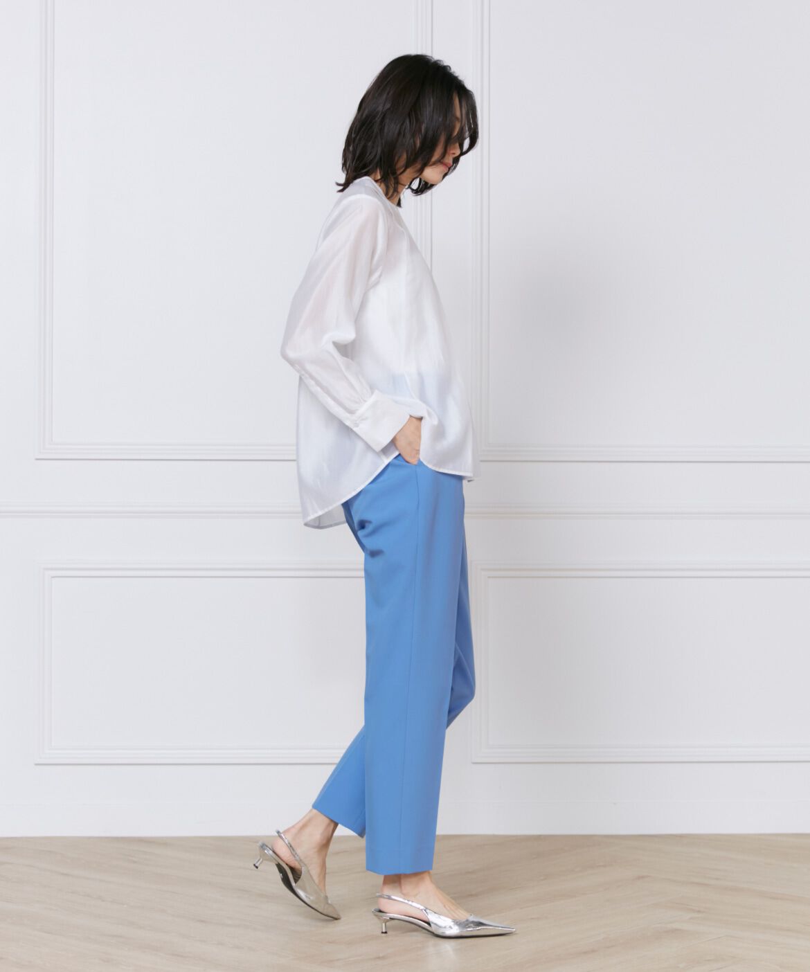 INED「《大きいサイズ》美脚テーパードパンツ」|その他|