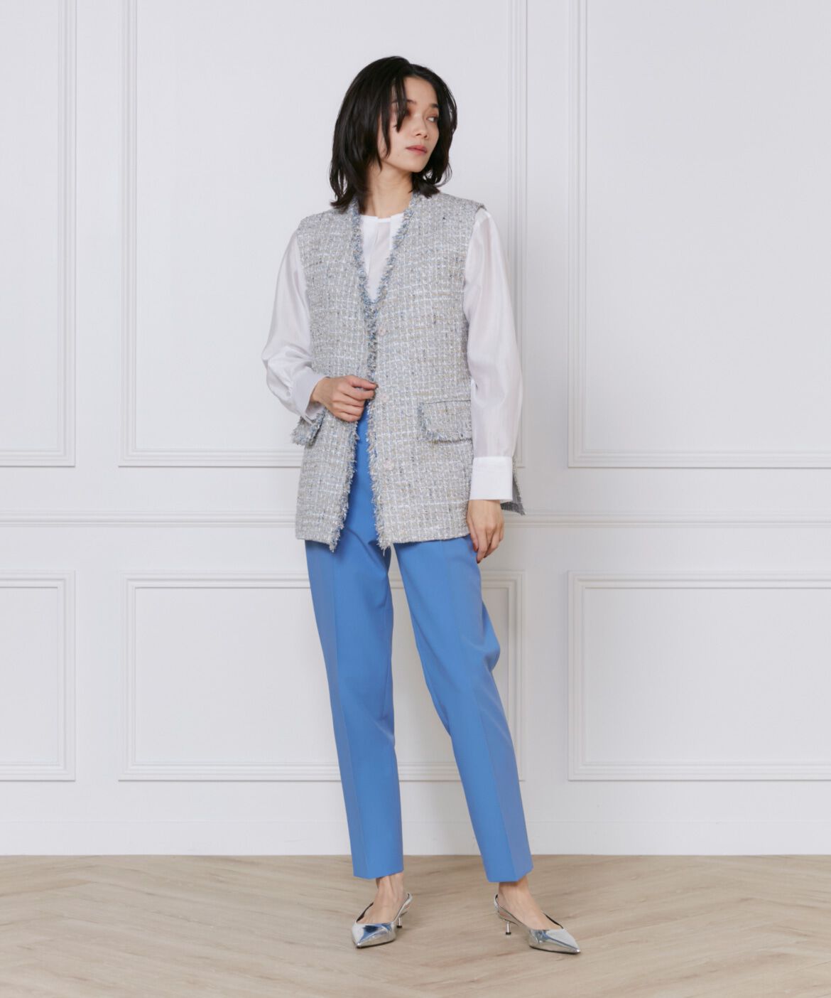 INED「《大きいサイズ》美脚テーパードパンツ」|その他|