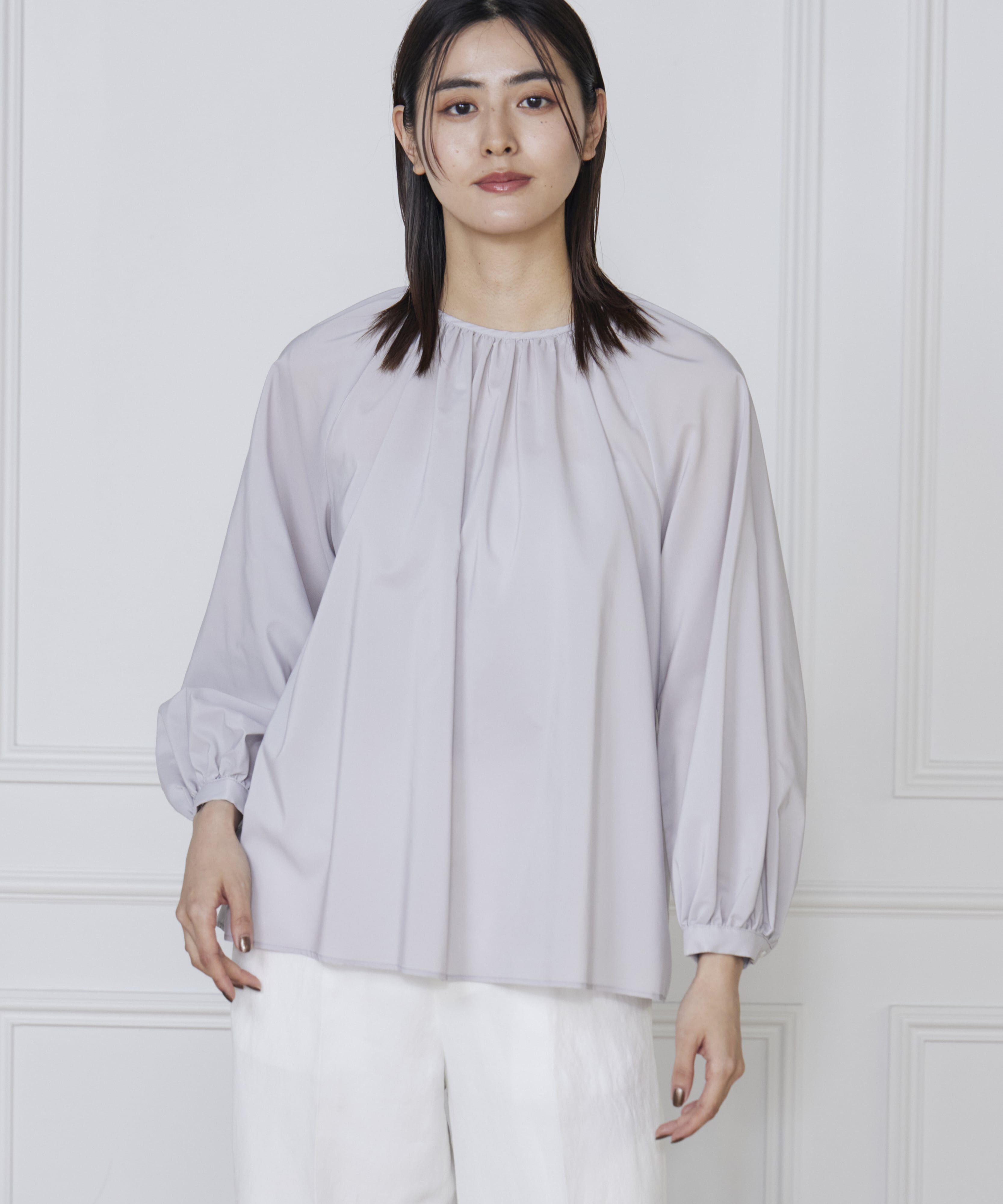 DAY by DAY it&rsquo;s international「ラグランギャザーブラウス」|シャツ・ブラウス|グレー1