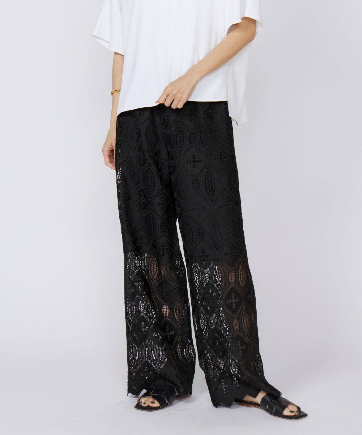 INED「レースパンツ」|その他|ブラック