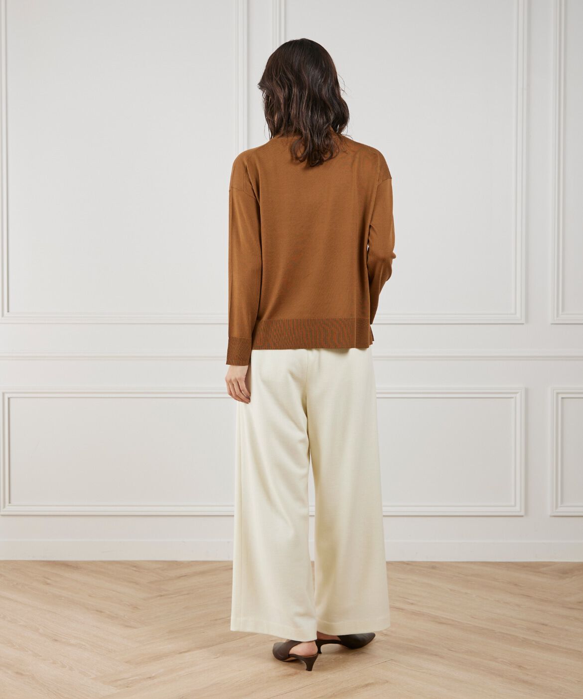 7-IDconcept.「《大きいサイズ》ハイネックボリュームプルオーバー」|ニット・セーター|