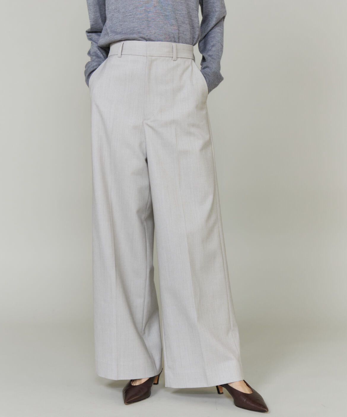 INED「セミワイドパンツ　」|その他|ベージュ2