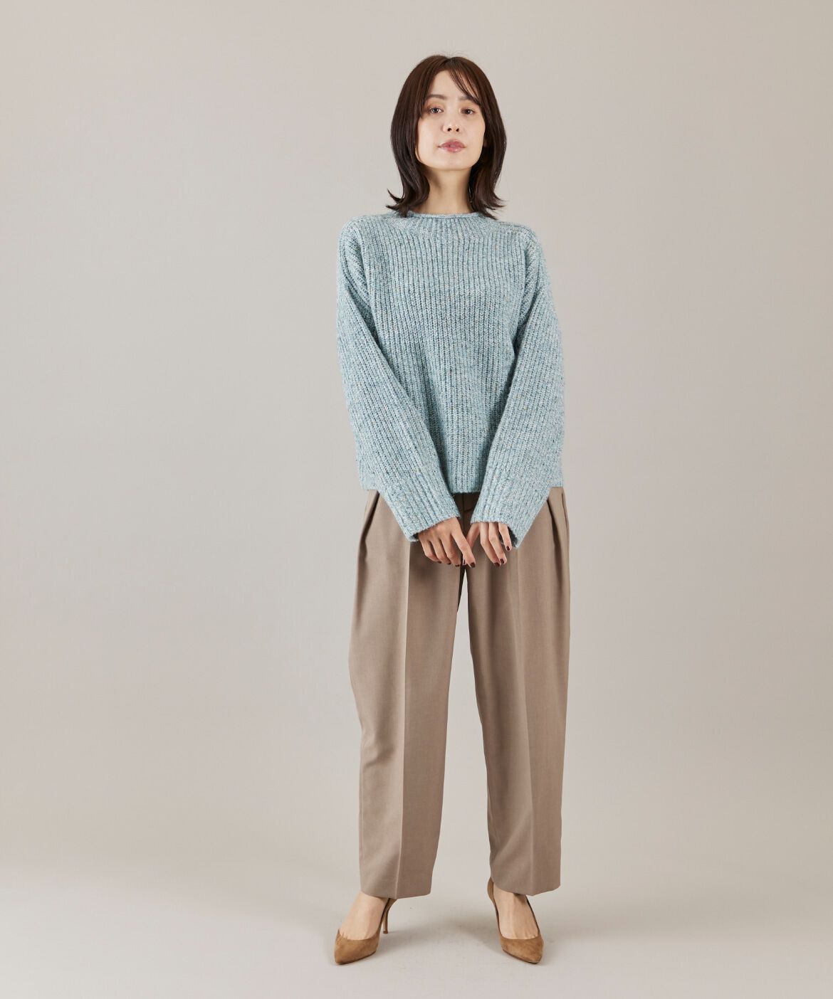 DAY by DAY it&rsquo;s international「カラーネップ畦編みロールネックプルオーバー」|ニット・セーター|