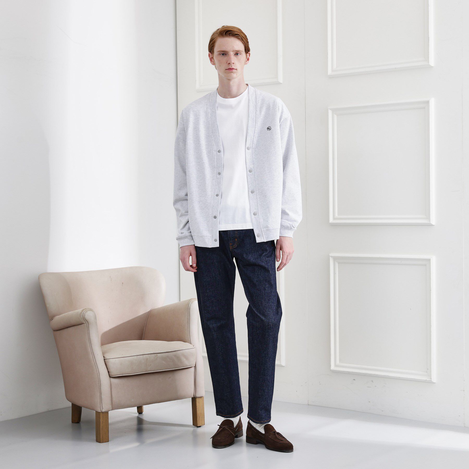 TAKEO KIKUCHI「【LIMITED】ワンポイント刺繍スウェットカーディガン」|カーディガン|