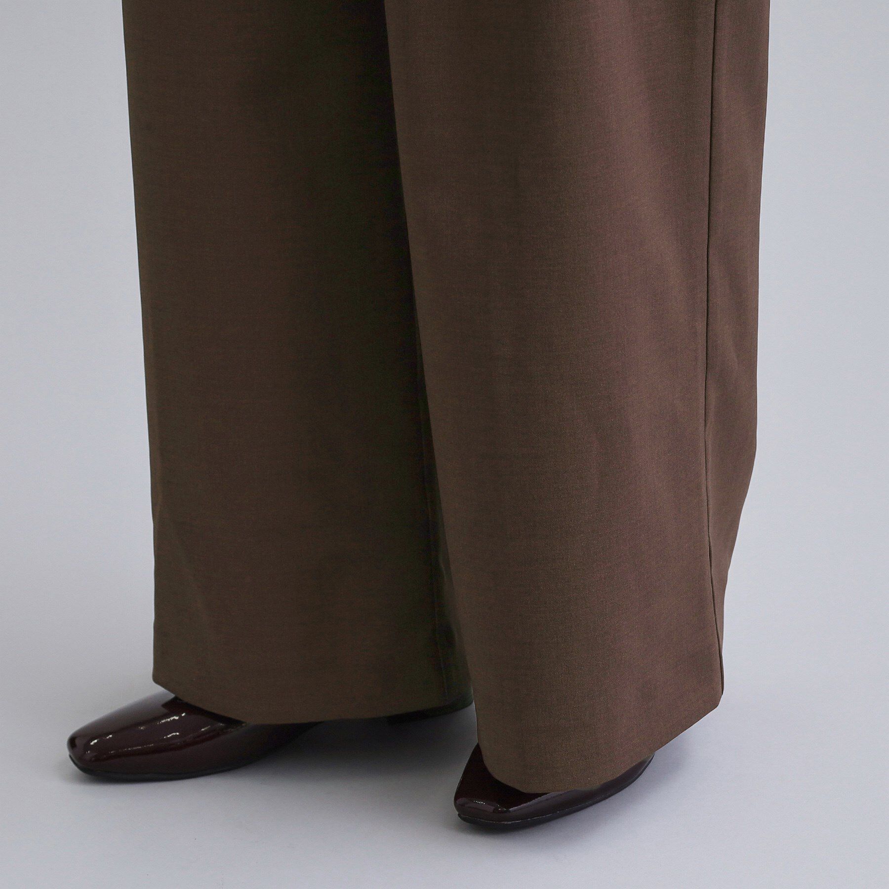 OPAQUE.CLIP「【es】ハイウエストタックワイドパンツ【洗濯機洗い可】」|その他|