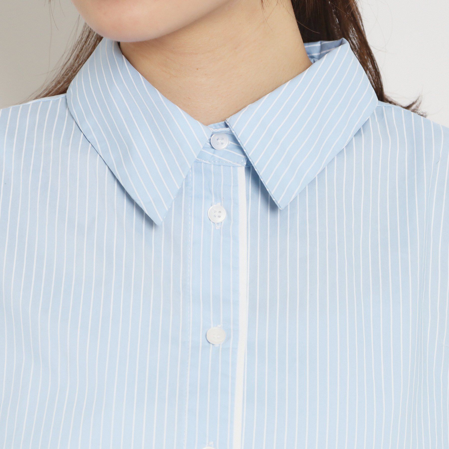 Couture broach「配色ストライプショートシャツ」|シャツ・ブラウス|