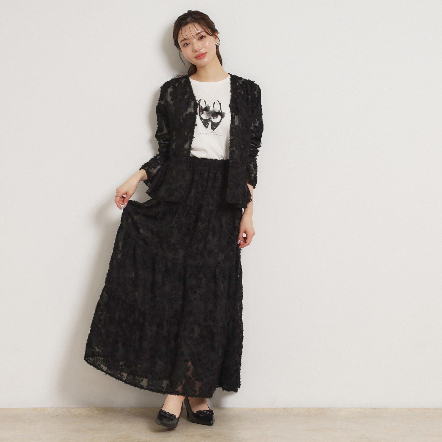 Couture broach「ペプラムフラワーモチーフブラウス」|シャツ・ブラウス|