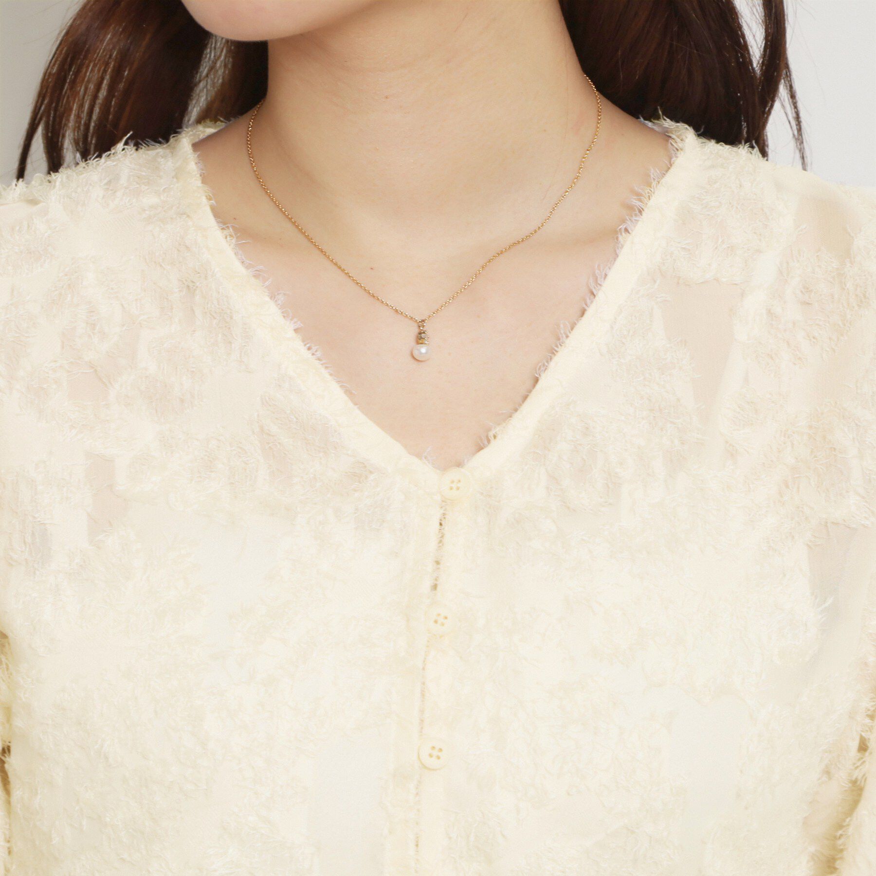 Couture broach「ペプラムフラワーモチーフブラウス」|シャツ・ブラウス|