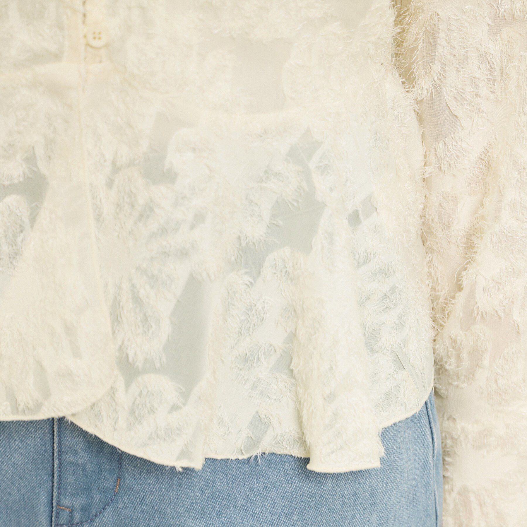 Couture broach「ペプラムフラワーモチーフブラウス」|シャツ・ブラウス|