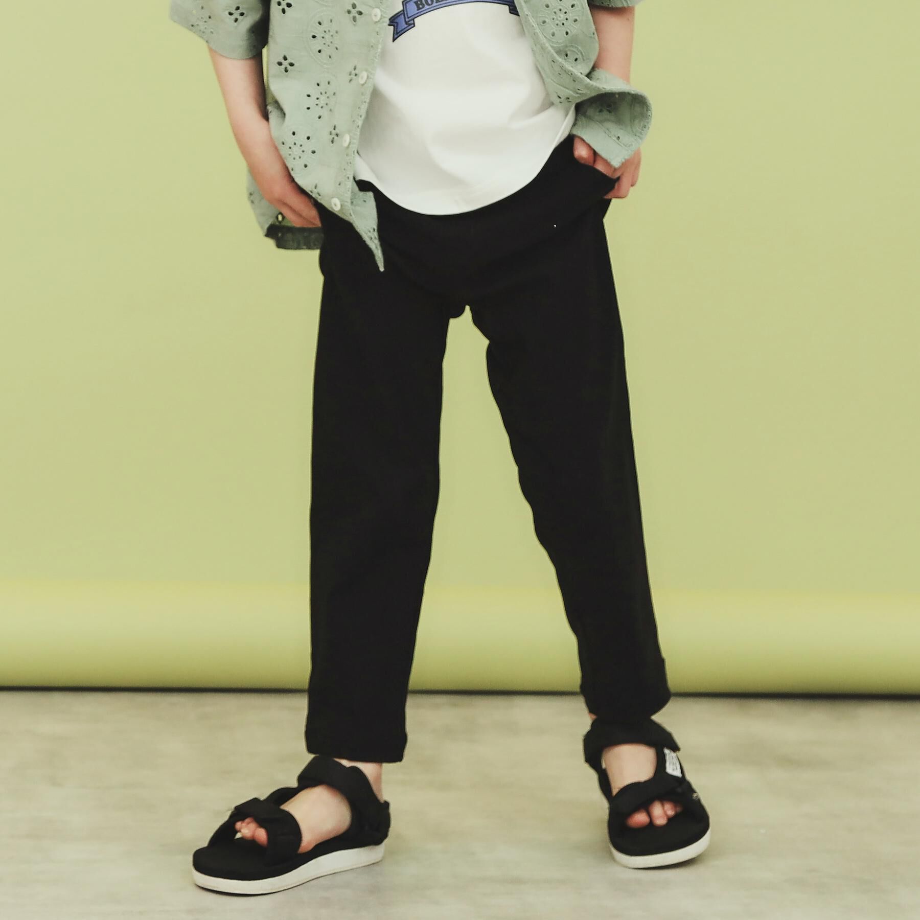 THE SHOP TK「【100-160】のびーるストレートパンツ/洗濯機OK」|その他|