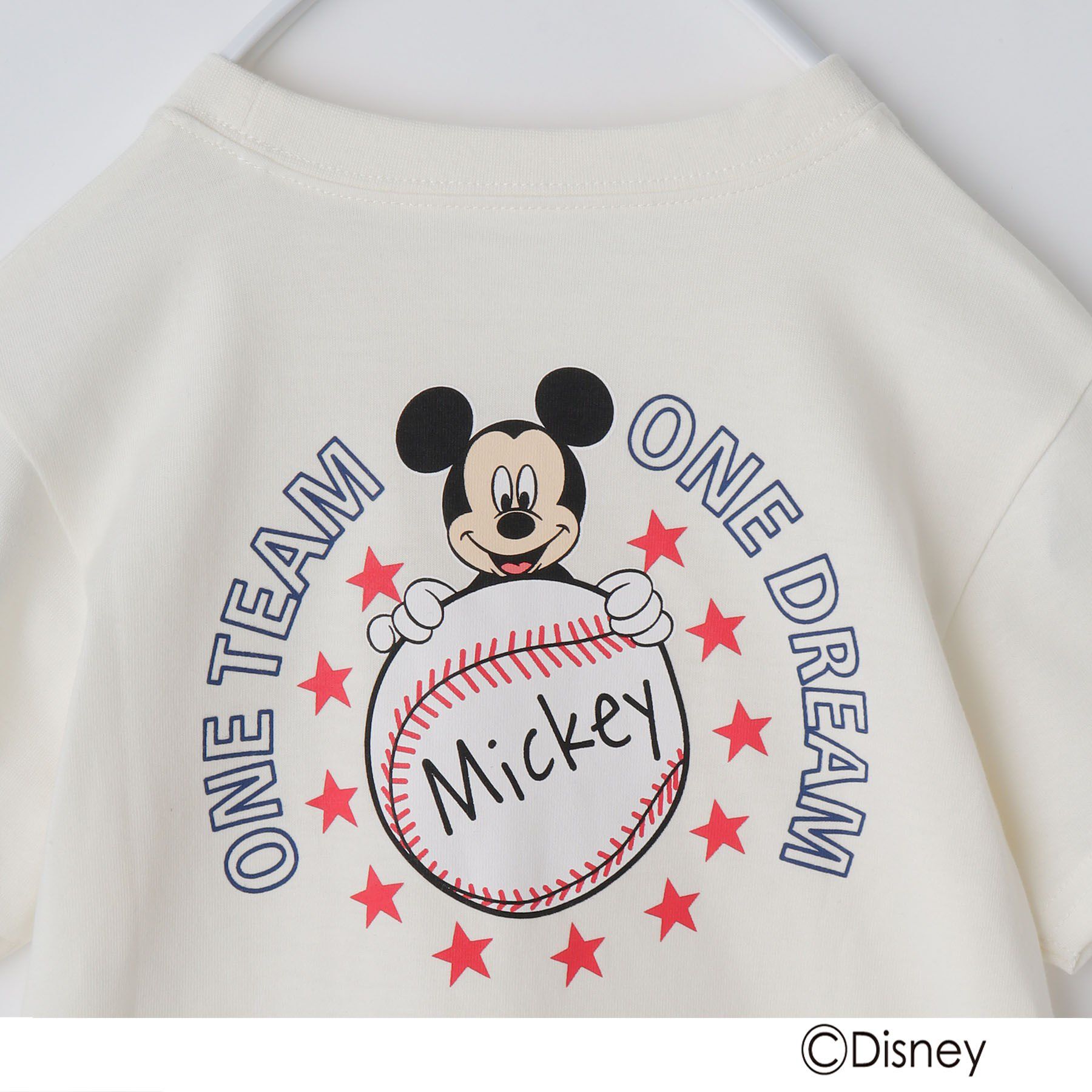 THE SHOP TK「disney/【110-150】ミッキーマウス＆ミニーマウス ベースボールTシャツ」|Tシャツ・カットソー|