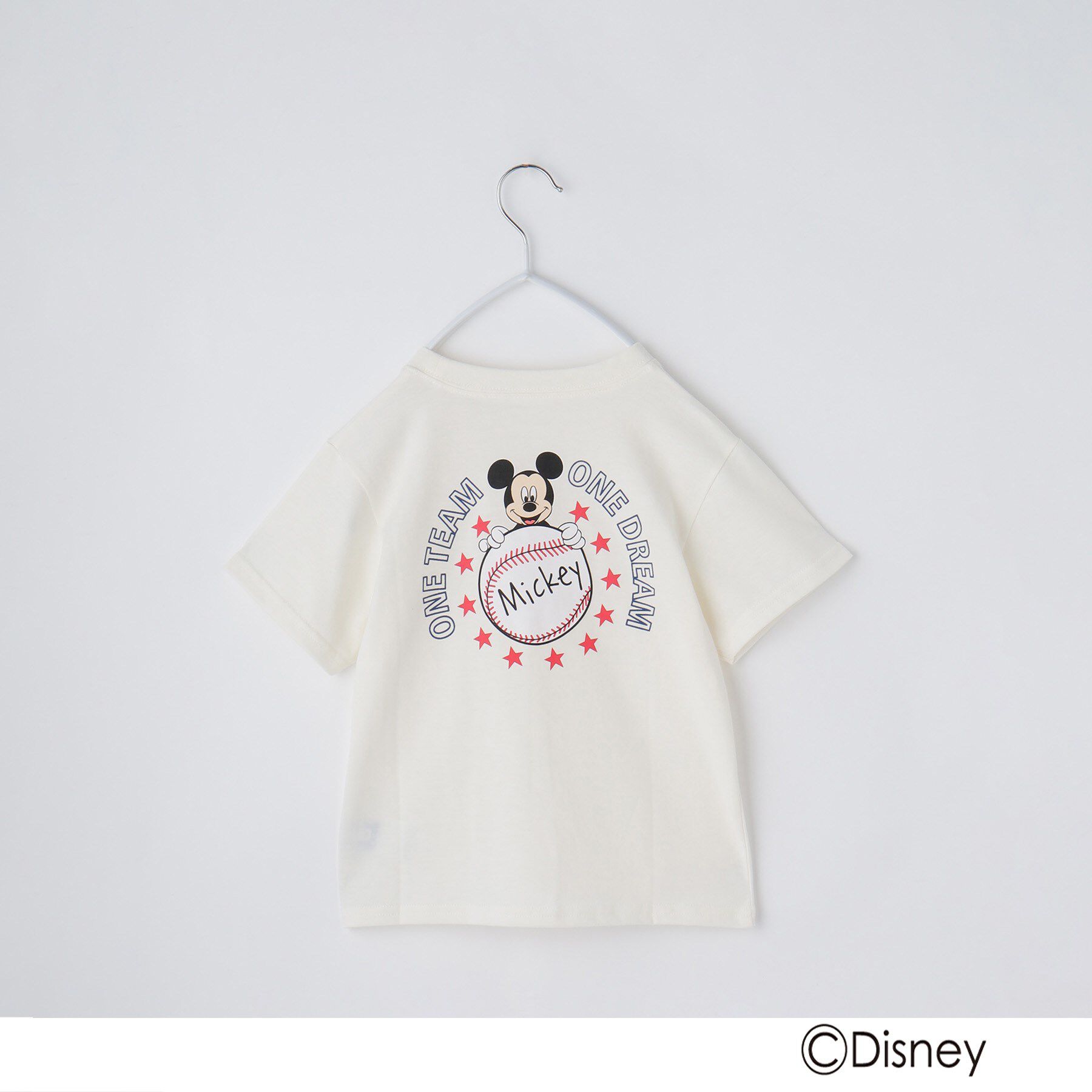 THE SHOP TK「disney/【110-150】ミッキーマウス＆ミニーマウス ベースボールTシャツ」|Tシャツ・カットソー|