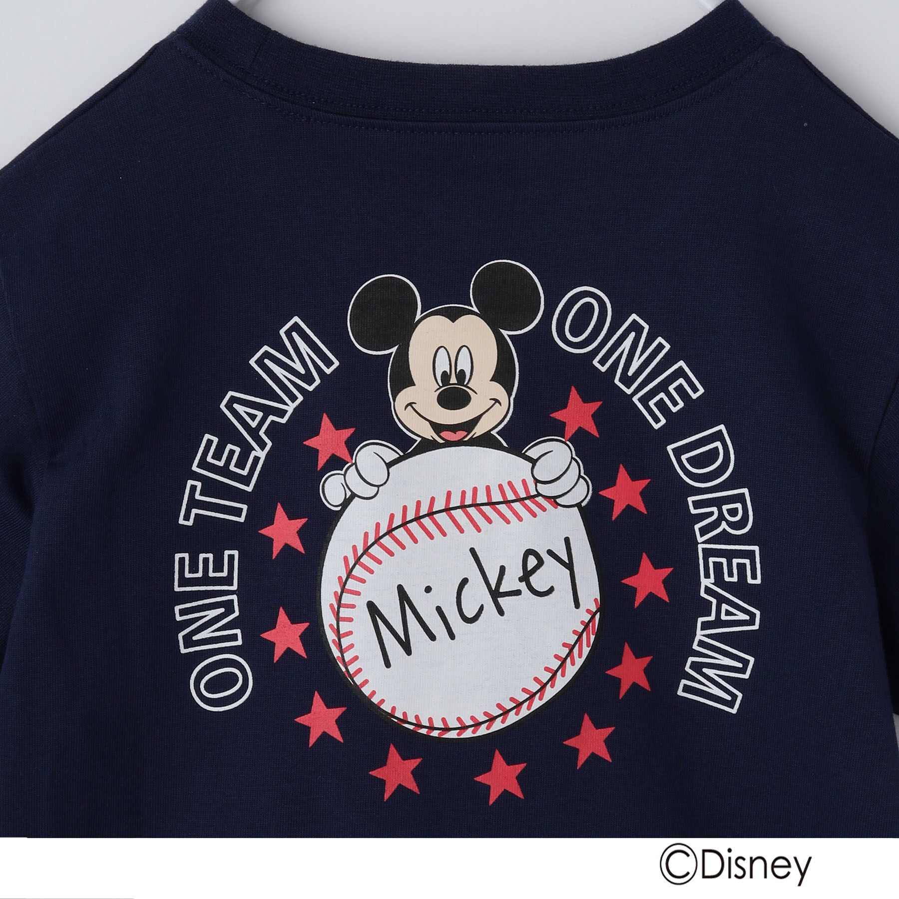 THE SHOP TK「disney/【110-150】ミッキーマウス＆ミニーマウス ベースボールTシャツ」|Tシャツ・カットソー|