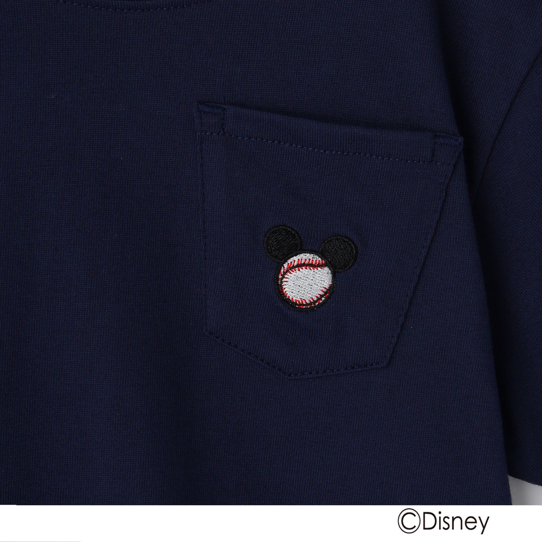 THE SHOP TK「disney/【110-150】ミッキーマウス＆ミニーマウス ベースボールTシャツ」|Tシャツ・カットソー|