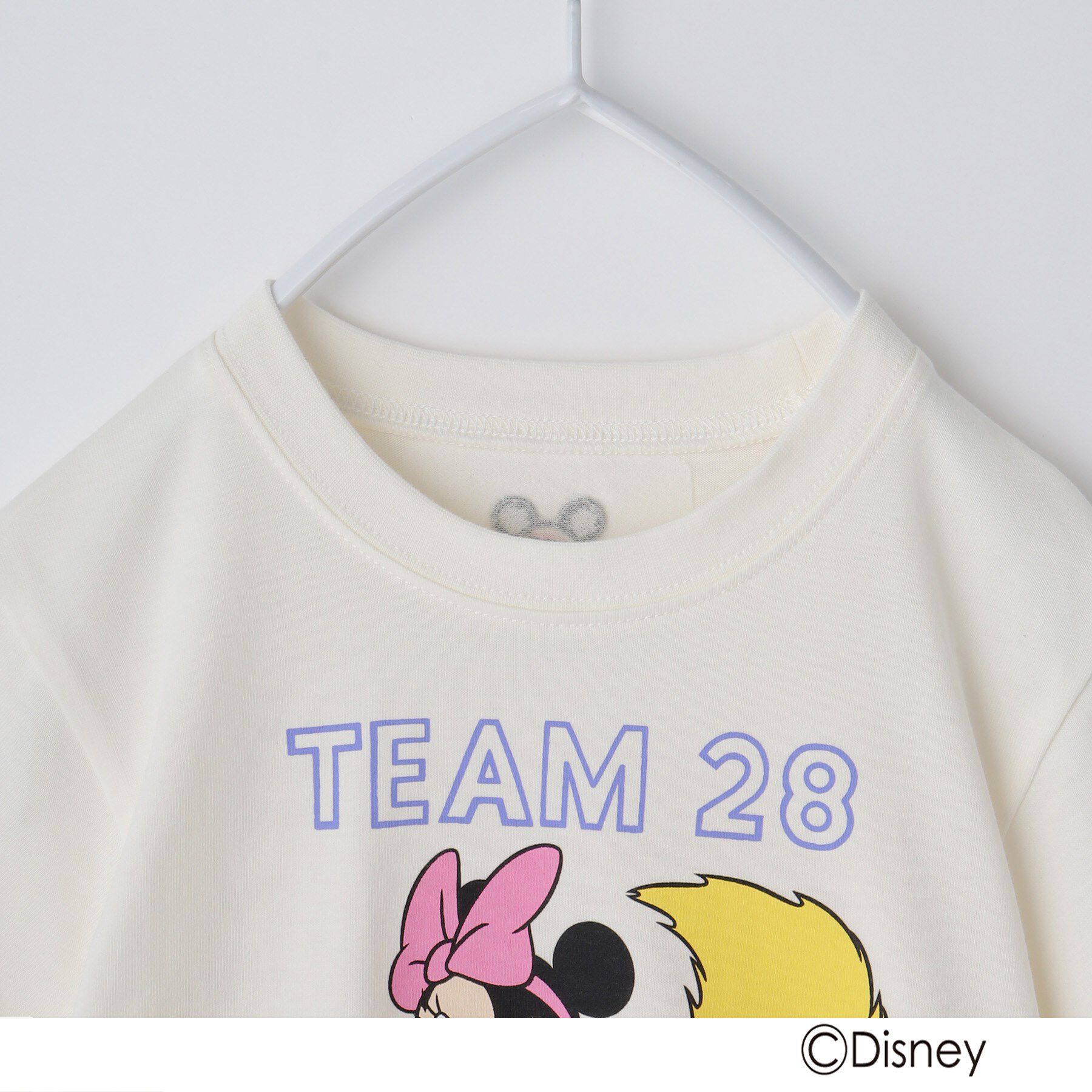 THE SHOP TK「disney/【110-150】ミッキーマウス＆ミニーマウス ベースボールTシャツ」|Tシャツ・カットソー|