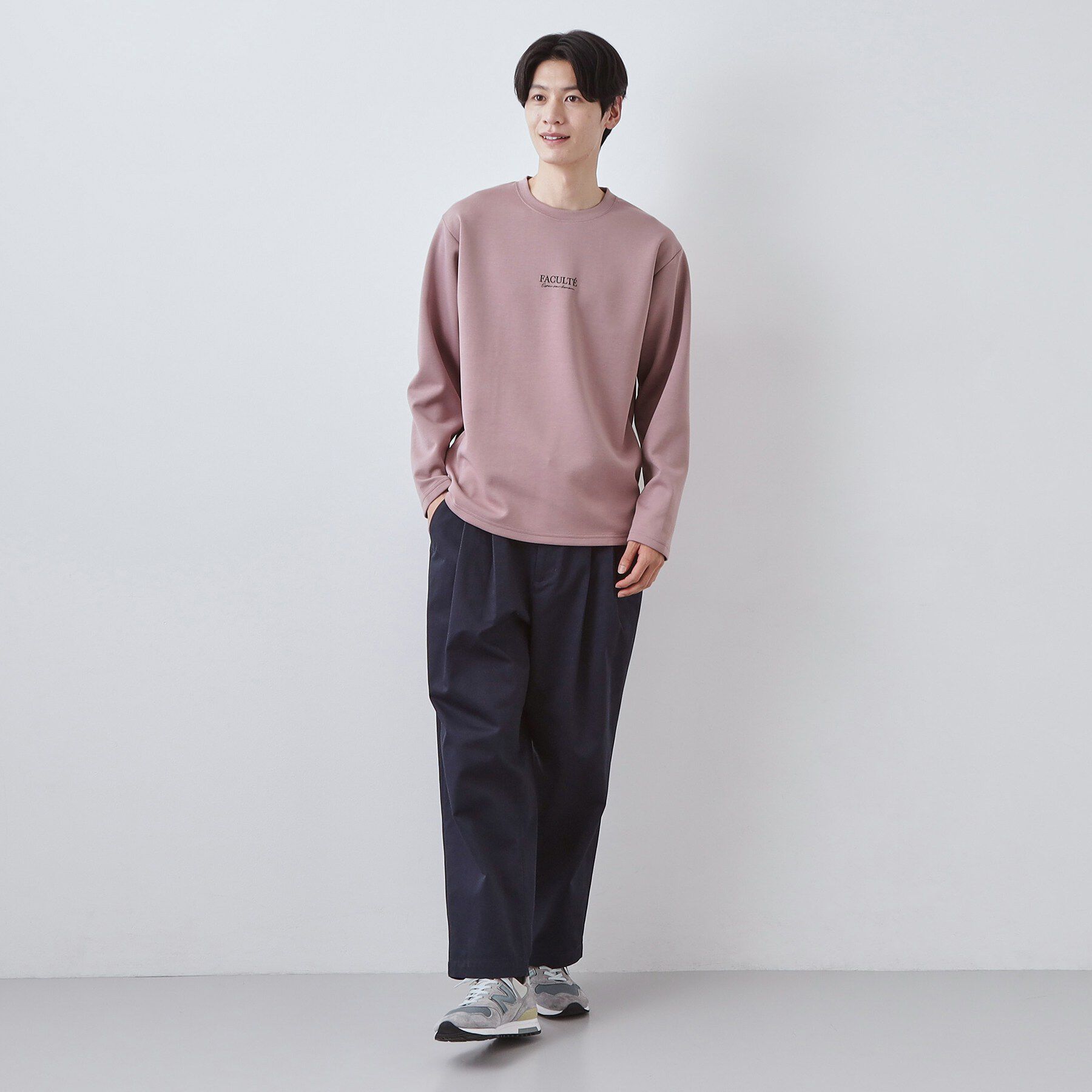 THE SHOP TK「【さりげないワンポイント】ダンボール刺繍スウェット 洗濯機OK」|Tシャツ・カットソー|