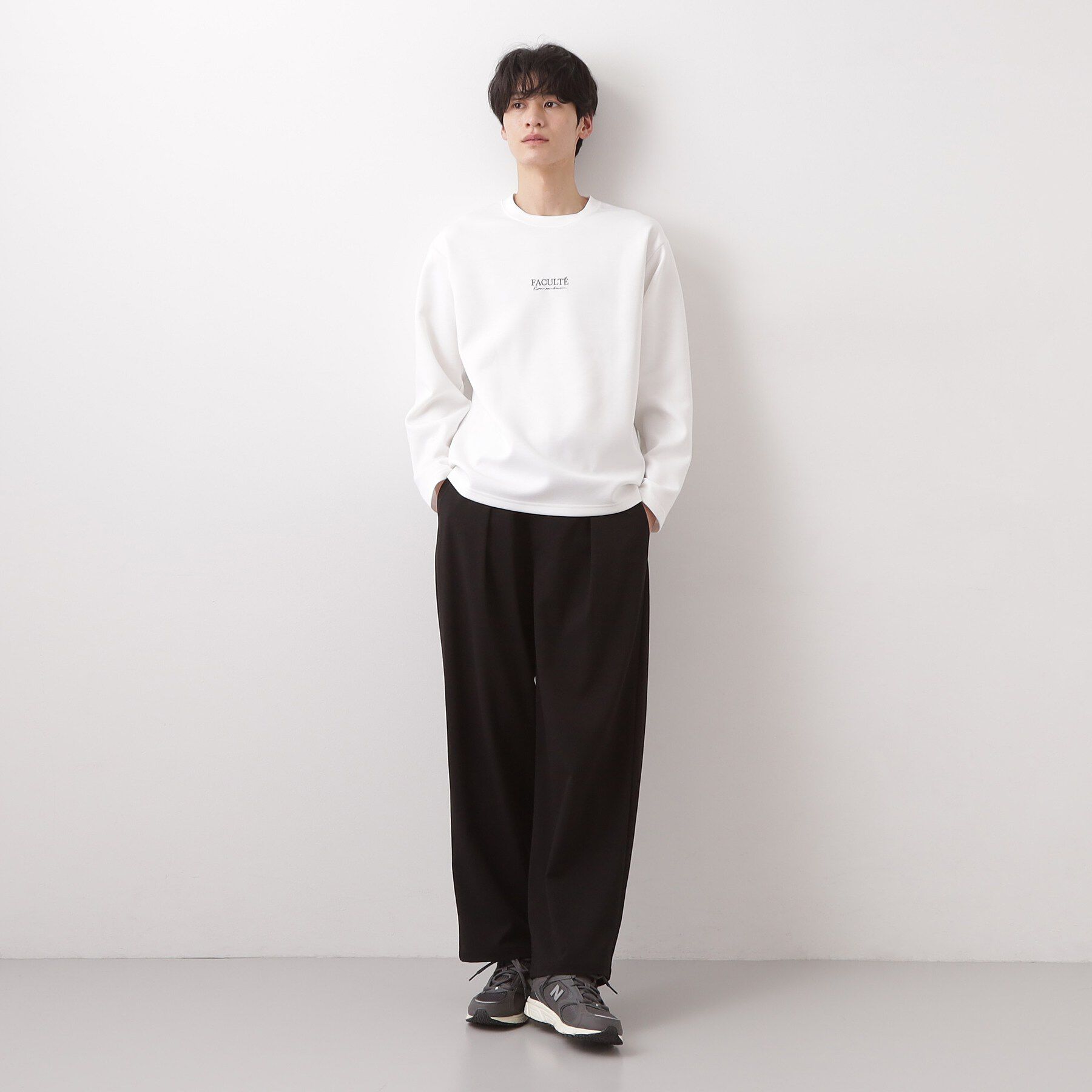 THE SHOP TK「【さりげないワンポイント】ダンボール刺繍スウェット 洗濯機OK」|Tシャツ・カットソー|