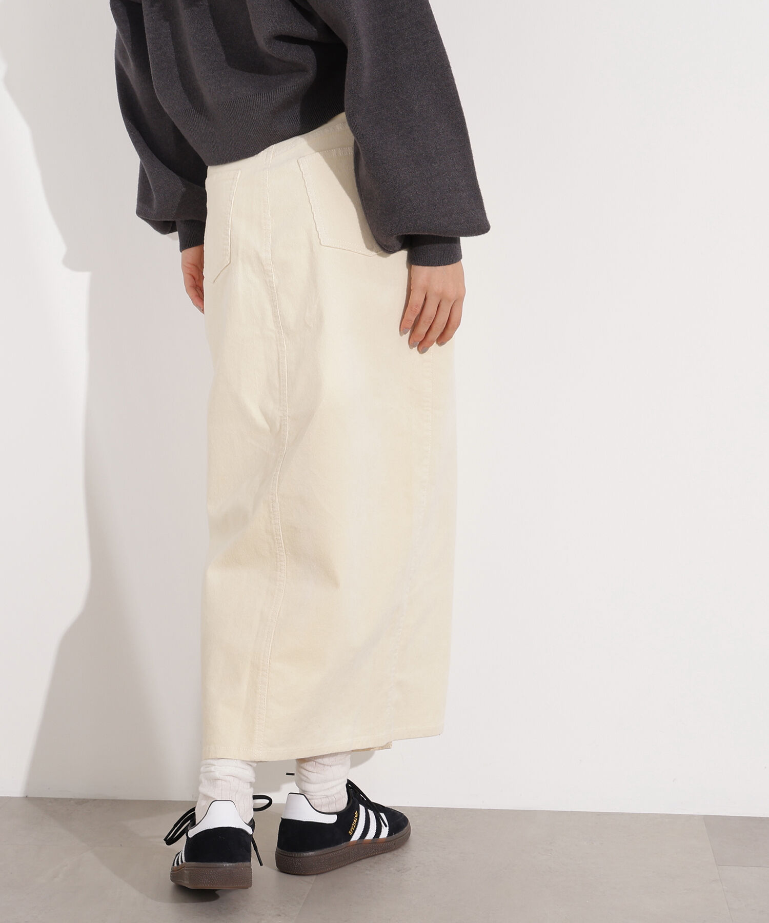  「コーデュロイスリットスカート」|スカート|