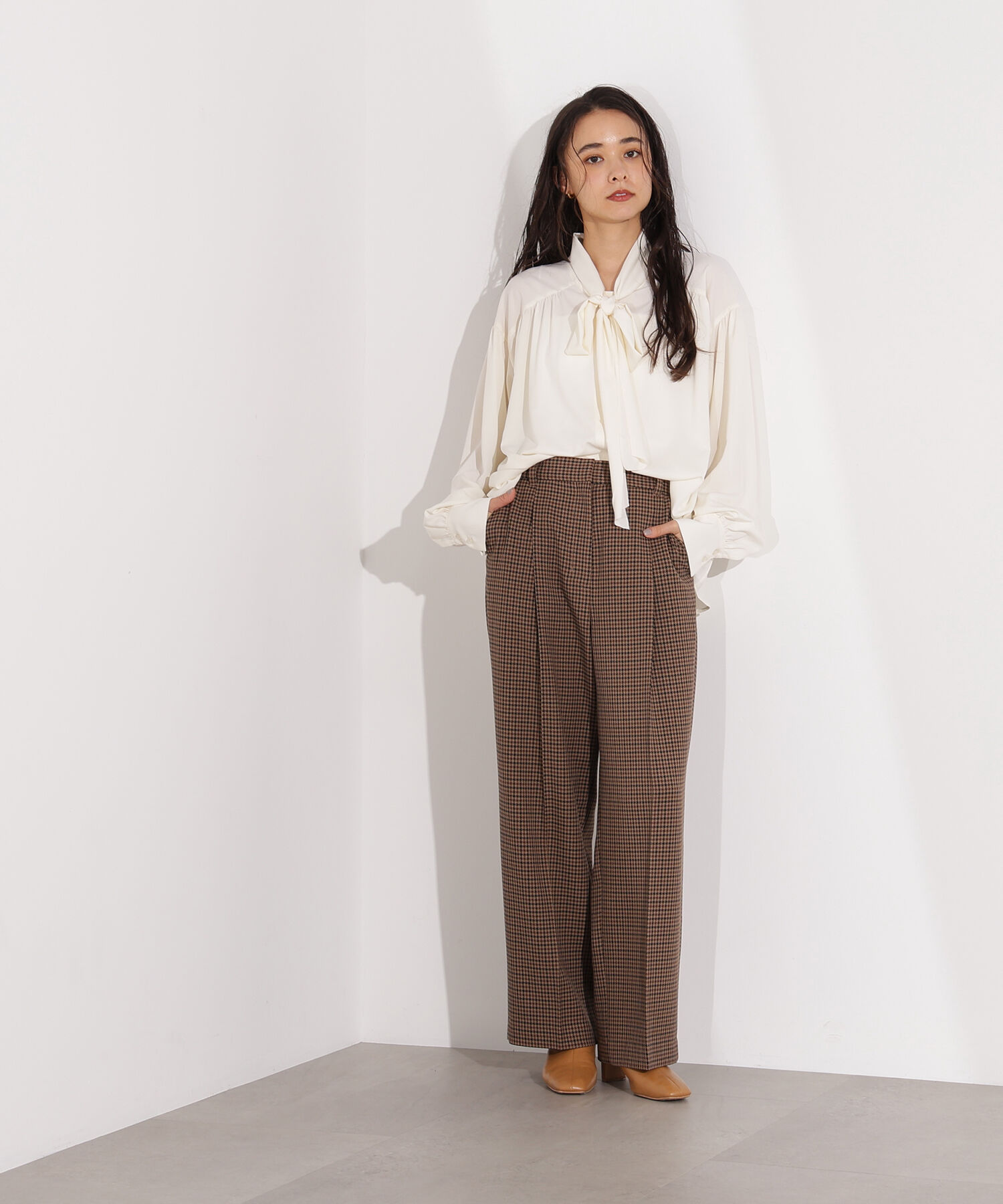  「ヴィンテージサテンボウブラウス」|シャツ・ブラウス|