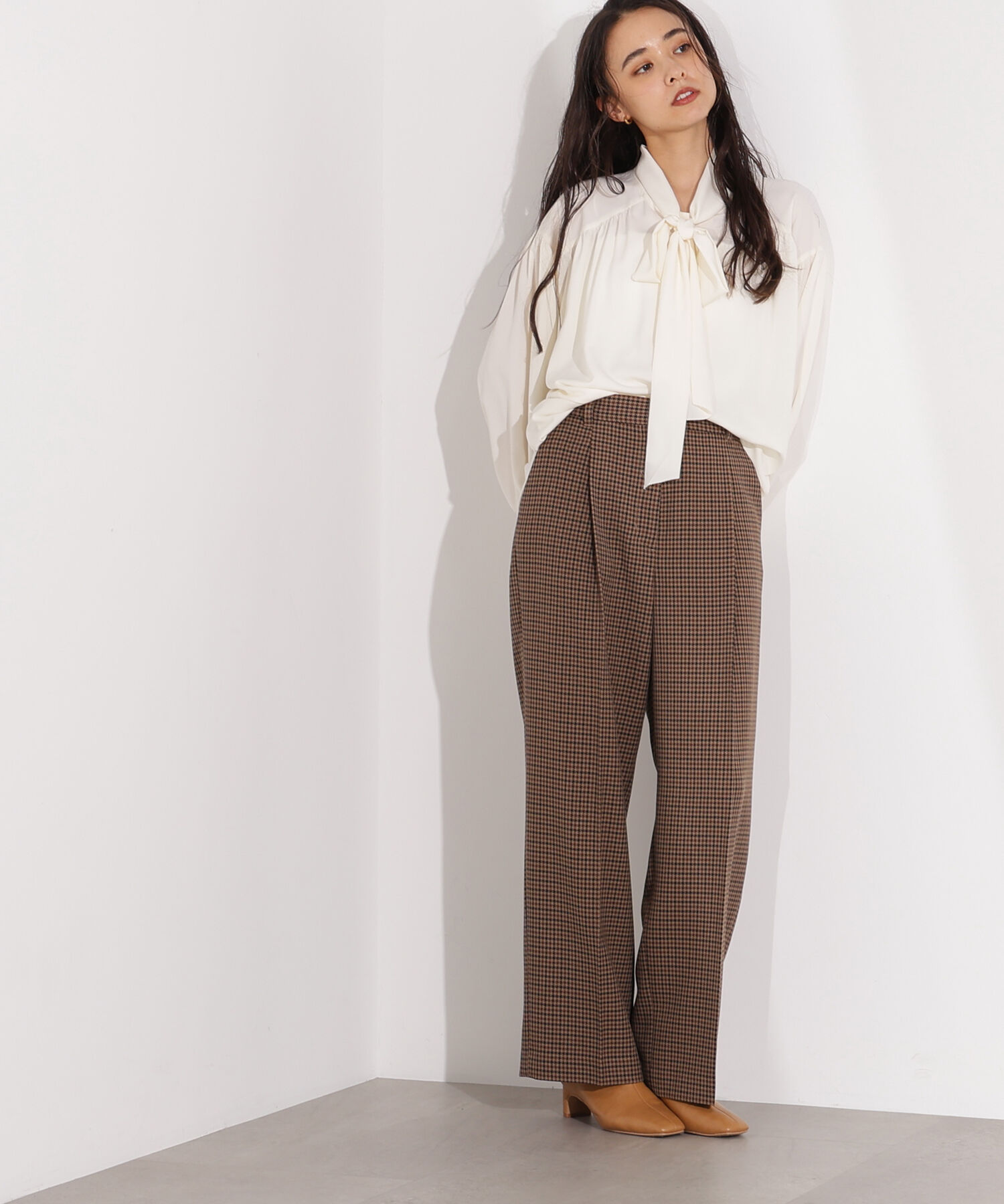  「ヴィンテージサテンボウブラウス」|シャツ・ブラウス|