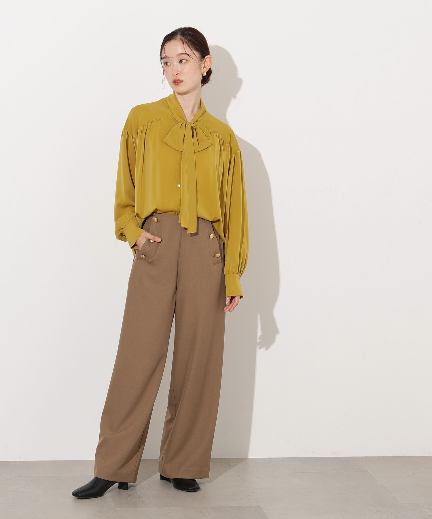  「ヴィンテージサテンボウブラウス」|シャツ・ブラウス|