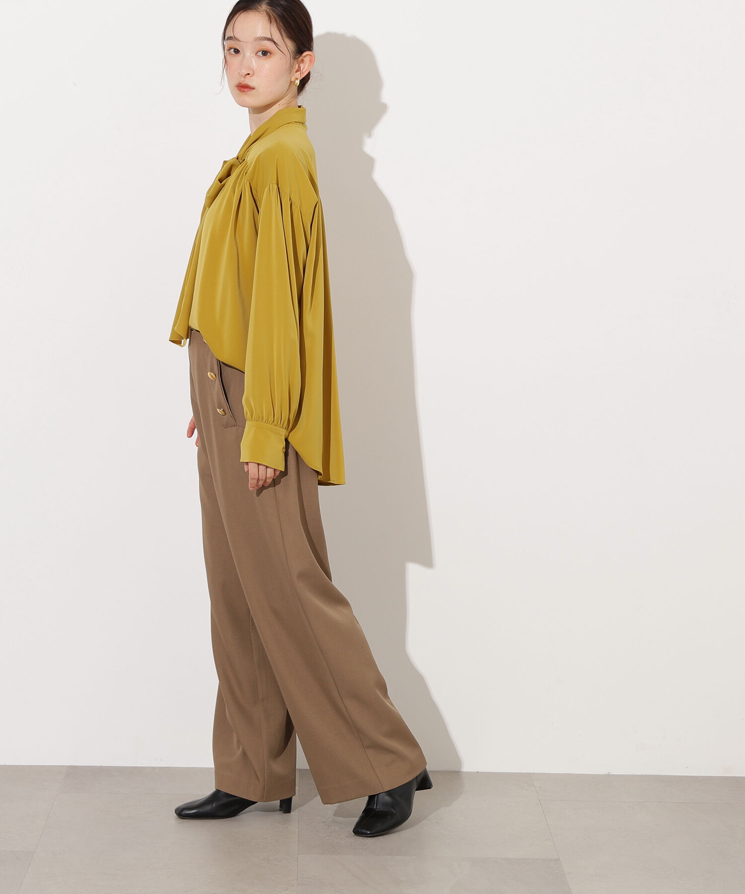  「ヴィンテージサテンボウブラウス」|シャツ・ブラウス|