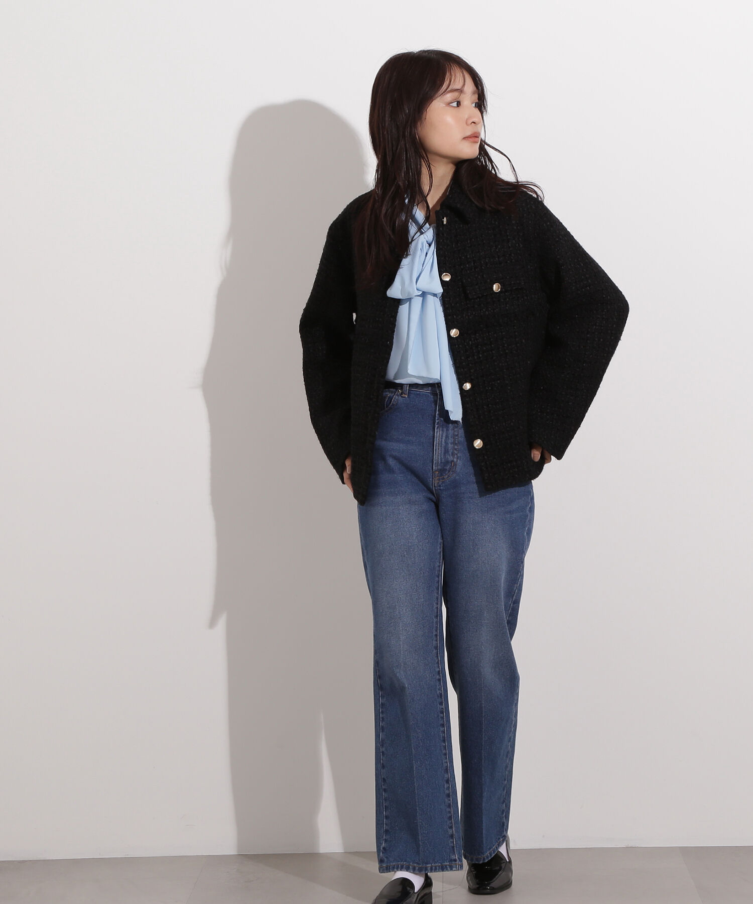  「ヴィンテージサテンボウブラウス」|シャツ・ブラウス|