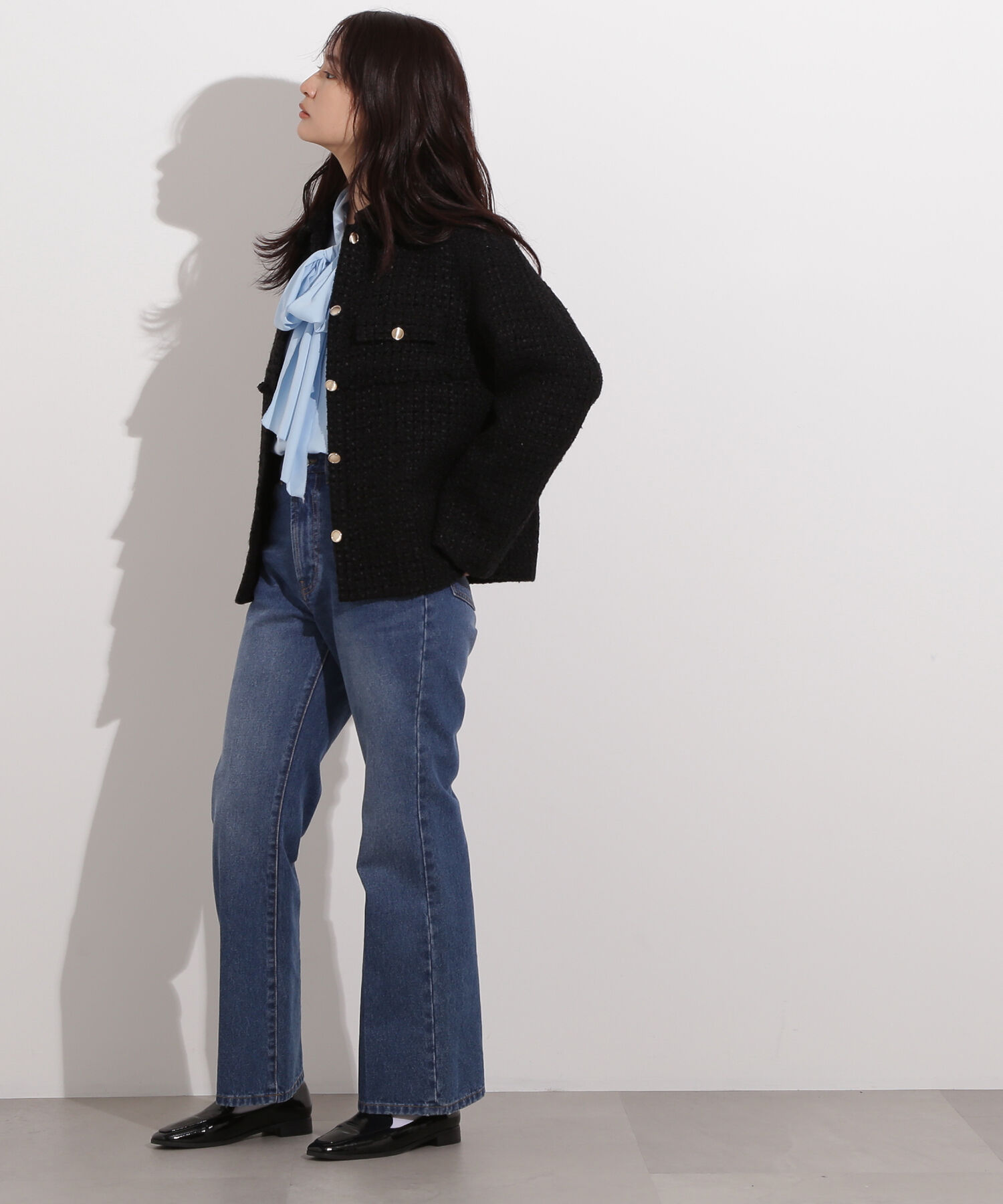  「ヴィンテージサテンボウブラウス」|シャツ・ブラウス|