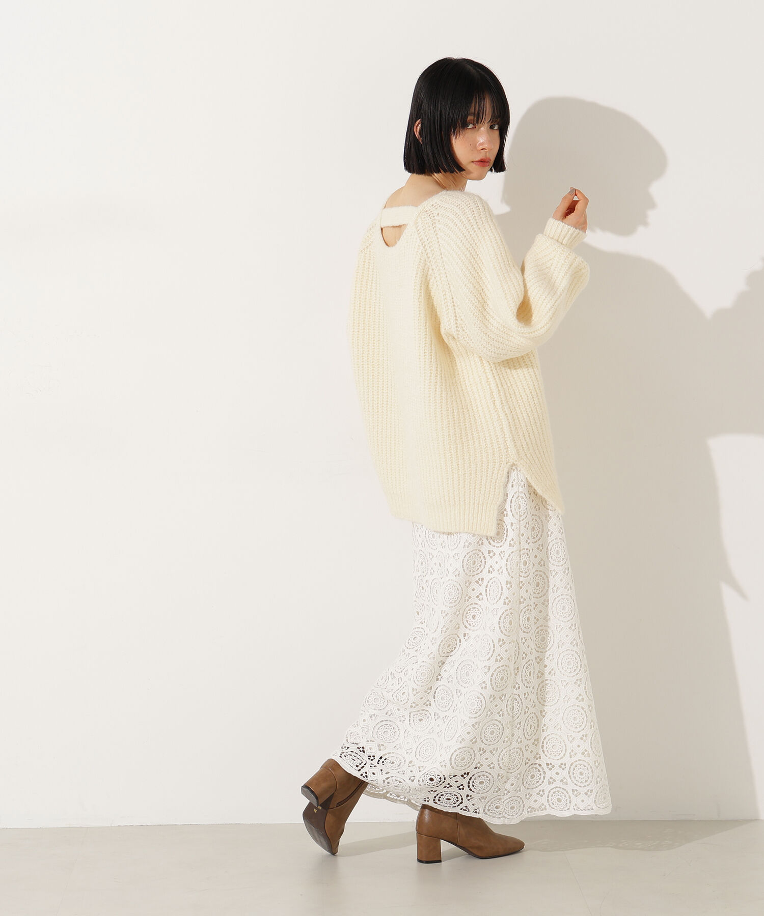  「ヴィンテージライクレーススカート」|スカート|