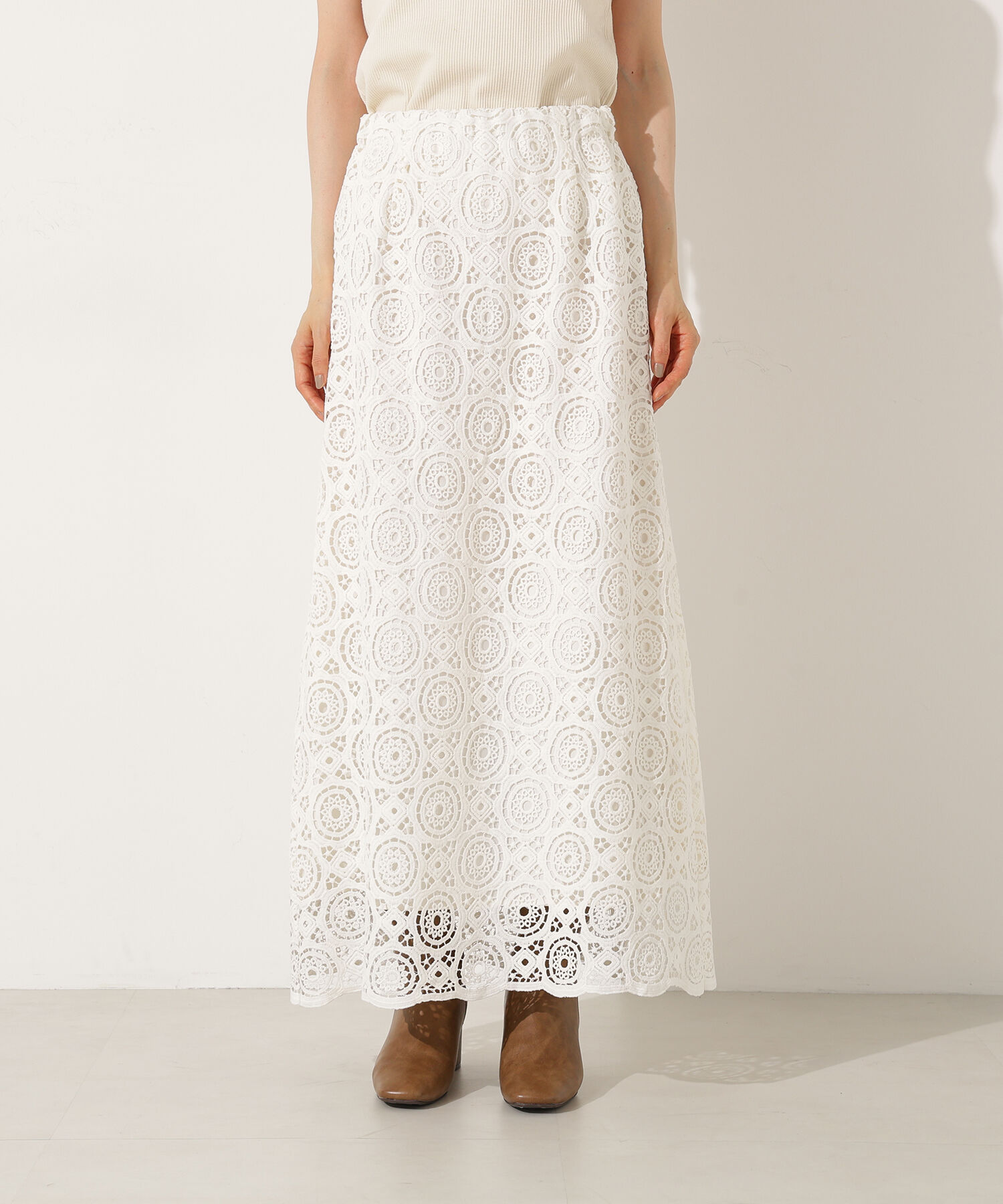  「ヴィンテージライクレーススカート」|スカート|