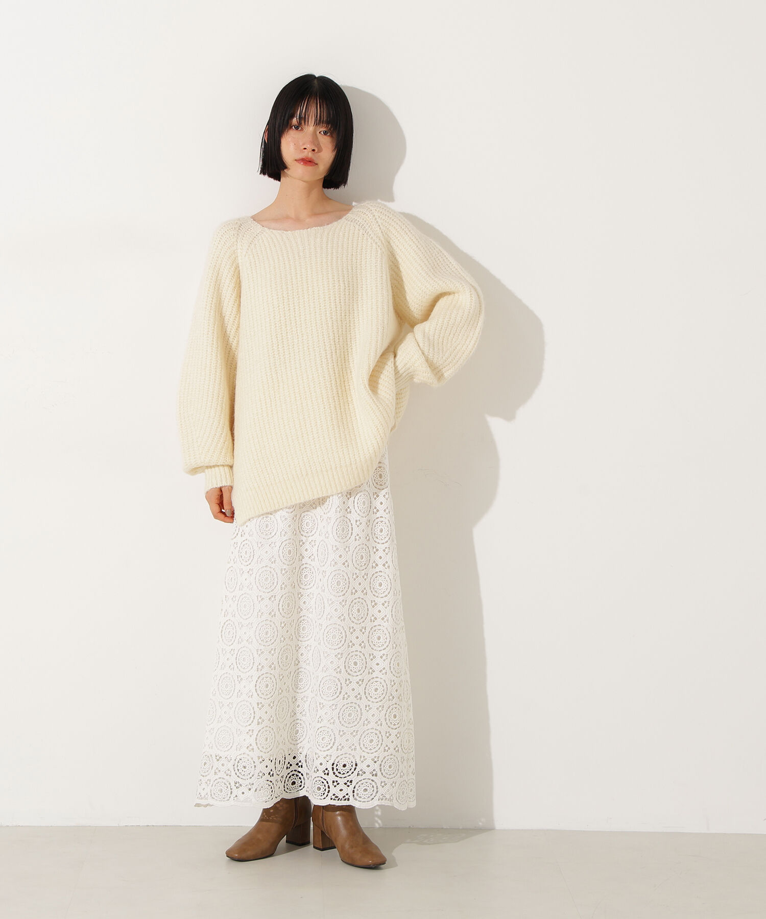  「ヴィンテージライクレーススカート」|スカート|