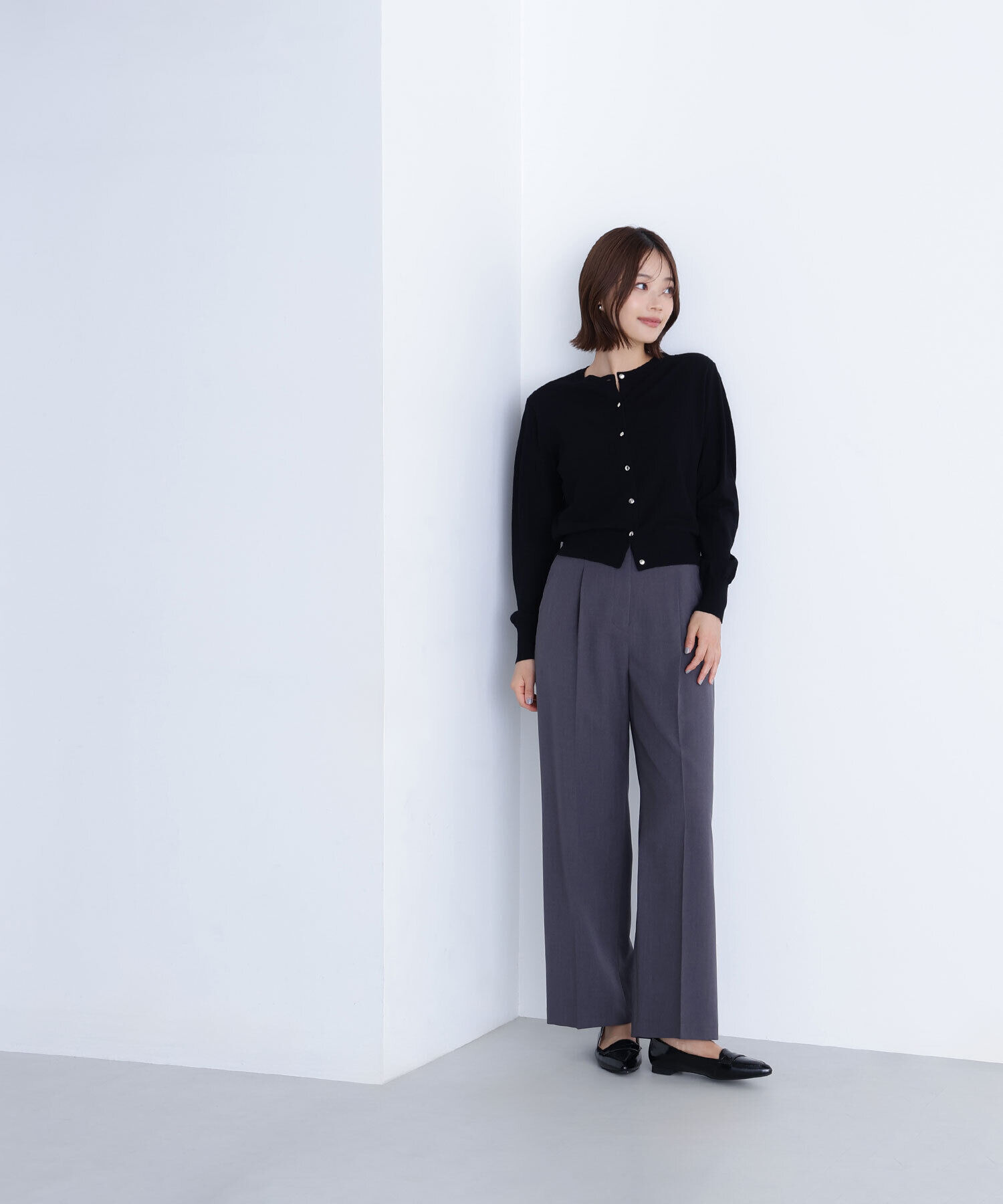  「パウダリーツイルセットアップシリーズ　ワイドストレートパンツ」|その他|