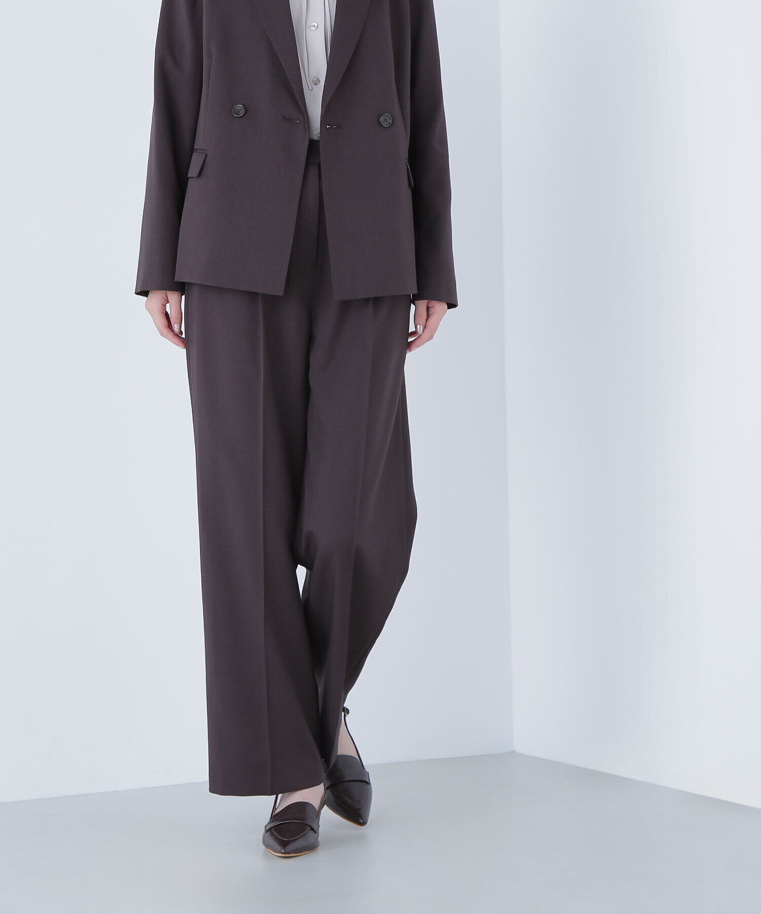  「パウダリーツイルセットアップシリーズ　ワイドストレートパンツ」|その他|