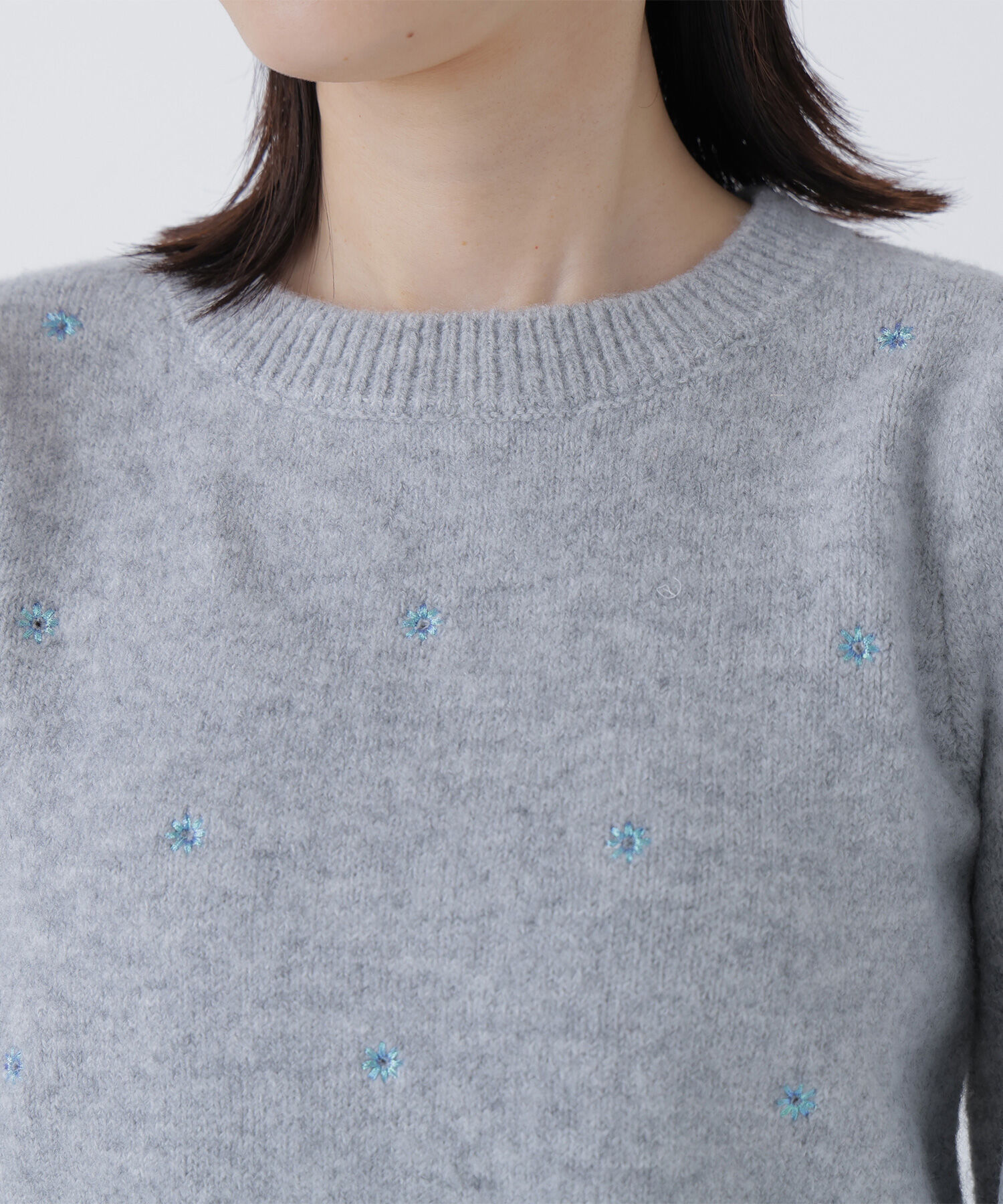  「フラワー刺繍ニット」|ニット・セーター|
