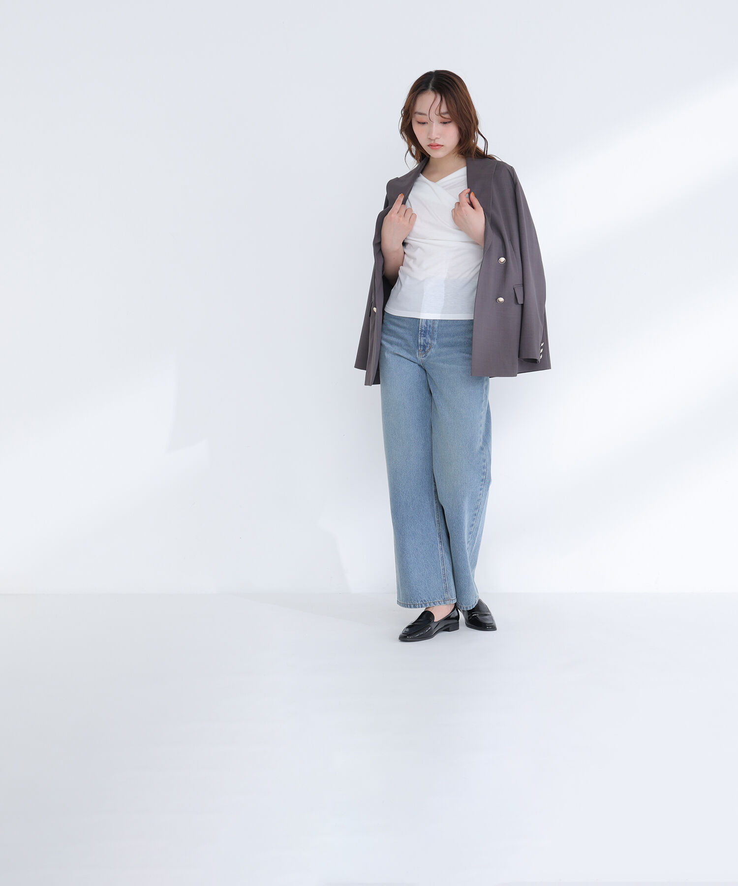  「ワイドストレートデニムパンツ」|その他|