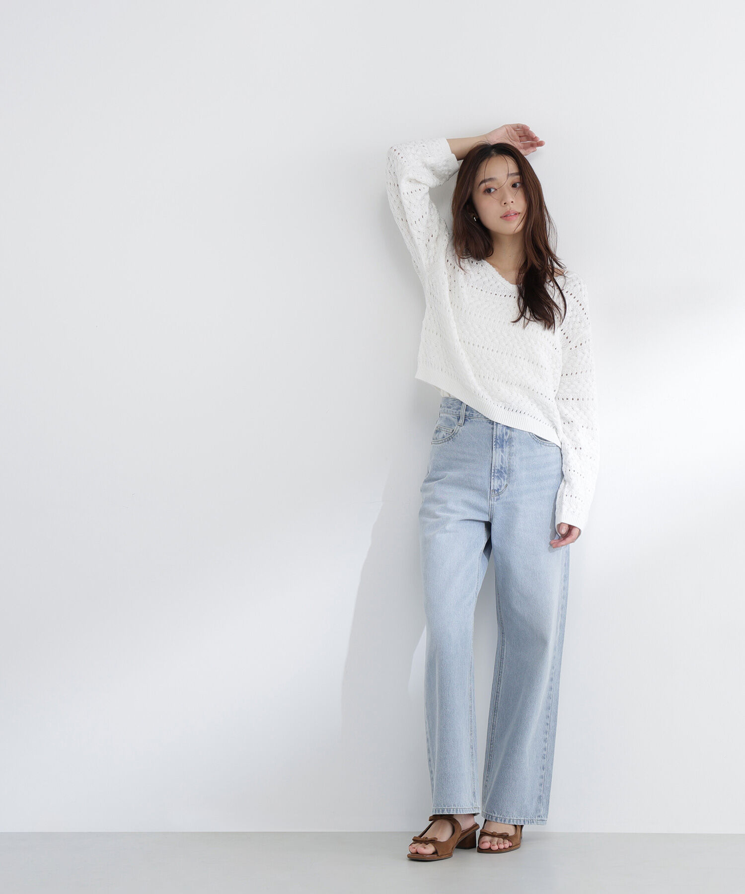  「ワイドストレートデニムパンツ」|その他|